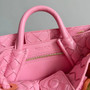 Bottega Veneta Small Andiamo Bag in 743568 Lambskin Pink