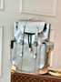 Louis Vuitton M58756 Christopher Backpack MM Leather Silver - 38 x 44 x 21 cm / Silver - View 1