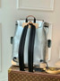 Louis Vuitton M58756 Christopher Backpack MM Leather Silver