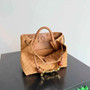 Bottega Veneta Small Andiamo Bag in 743568 Suede brown