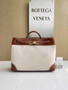 Bottega Veneta Medium Andiamo Bag 743572 Cotton Brown