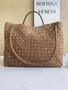 Bottega Veneta Large Andiamo Bag 766019 Tan Lambskin