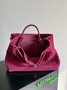 Bottega Veneta Large Andiamo Bag 766019 Plum Suede