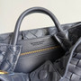 Bottega Veneta Small Andiamo Bag in 743568 Lambskin Navy gold