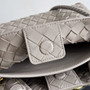 Bottega Veneta Small Andiamo Bag 743568 Suede Light Gray