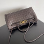 Bottega Veneta Small East West Andiamo 754990 Lambskin Coffee