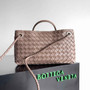 Bottega Veneta Small East West Andiamo 754990 Lambskin Light Pink