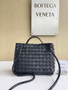 Bottega Veneta Small Andiamo Bag 743568 Lambskin Black Silver