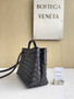 Bottega Veneta Small Andiamo Bag 743568 Lambskin Black Silver