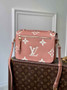 Louis Vuitton M45773 Pochette Metis handbag Monogram Leather Pink