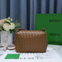 Bottega Veneta Small Loop Camera Bag 723548 Tan Intrecciato leather