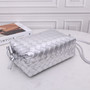 Bottega Veneta Small Loop Camera Bag 723548 Silver Intrecciato leather