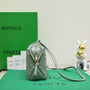 Bottega Veneta Small Loop Camera Bag 723548 Light Green Intrecciato leather