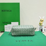 Bottega Veneta Small Loop Camera Bag 723548 Light Green Intrecciato leather