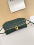 Bottega Veneta Small Loop Camera Bag 680255 Lambskin Dark Green