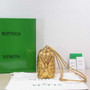 Bottega Veneta Small Loop Camera Bag 723548 Gold Intrecciato leather