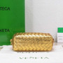 Bottega Veneta Small Loop Camera Bag 723548 Gold Intrecciato leather