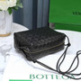 Bottega Veneta Small Loop Camera Bag 723548 Black Intrecciato leather
