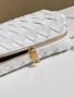 Bottega Veneta Mini Loop Camera Cross-Body Bag 680254 White Lambskin