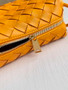 Bottega Veneta Mini Loop Camera Cross-Body Bag 680254 Yellow Lambskin