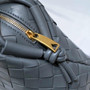 Bottega Veneta Small Loop Camera Bag 723548 Gray Intrecciato leather