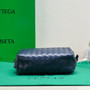 Bottega Veneta Small Loop Camera Bag 723548 Navy Blue Intrecciato leather