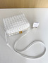 Bottega Veneta Small Loop Camera Bag 680255 Lambskin White