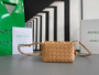 Bottega Veneta Mini Loop Camera Cross-Body Bag 680254 Apricot Lambskin