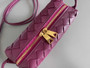 Bottega Veneta Mini Loop Camera Cross-Body Bag 680254 Dark Purple Lambskin