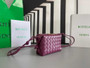 Bottega Veneta Mini Loop Camera Cross-Body Bag 680254 Dark Purple Lambskin