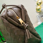 Bottega Veneta Small Loop Camera Bag 723548 Brown Intrecciato leather