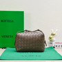 Bottega Veneta Small Loop Camera Bag 723548 Brown Intrecciato leather
