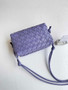 Bottega Veneta Mini Loop Camera Cross-Body Bag 680254 Purple Lambskin
