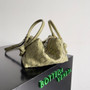 Bottega Veneta Top Handle Loop Bag 796615 in Light Green Leather