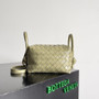 Bottega Veneta Top Handle Loop Bag 796615 in Light Green Leather