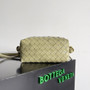 Bottega Veneta Top Handle Loop Bag 796615 in Light Green Leather