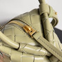 Bottega Veneta Top Handle Loop Bag 796615 in Light Green Leather