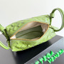 Bottega Veneta Top Handle Loop Bag 796615 in Green Leather
