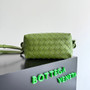 Bottega Veneta Top Handle Loop Bag 796615 in Green Leather
