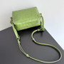 Bottega Veneta Top Handle Loop Bag 796615 in Green Leather