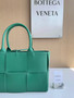 Bottega Veneta Small Arco Tote Bag 652867 Green Calfskin