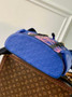 Louis Vuitton M21104 Christopher Backpack MM Leather Blue - 38 x 44 x 21 cm / Blue - View 3