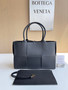 Bottega Veneta Small Arco Tote Bag 652867 Black Calfskin