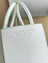 Bottega Veneta Small Arco Tote Bag 652867 White Green Calfskin