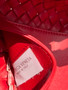 Bottega Veneta Mini Cabat 709464 Red Intreccio lambskin leather