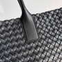 Bottega Veneta Large Cabat Bag 608811 Black Lambskin leather
