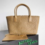 Bottega Veneta Medium Cabat Bag 608810 lambskin leather Tan