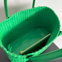 Bottega Veneta Medium Cabat Bag 608810 Dark Green lambskin leather