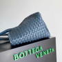 Bottega Veneta Medium Cabat Bag 608810 Navy Blue lambskin leather