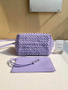 Bottega Veneta Mini Cabat 709464 Purple Intreccio lambskin leather